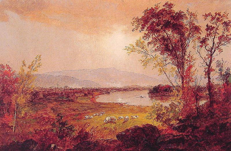 Jasper Francis Cropsey A Bend in the River Germany oil painting art